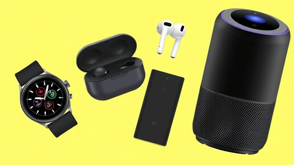 smartwatches wireless-earbuds portable power banks smart home assistants